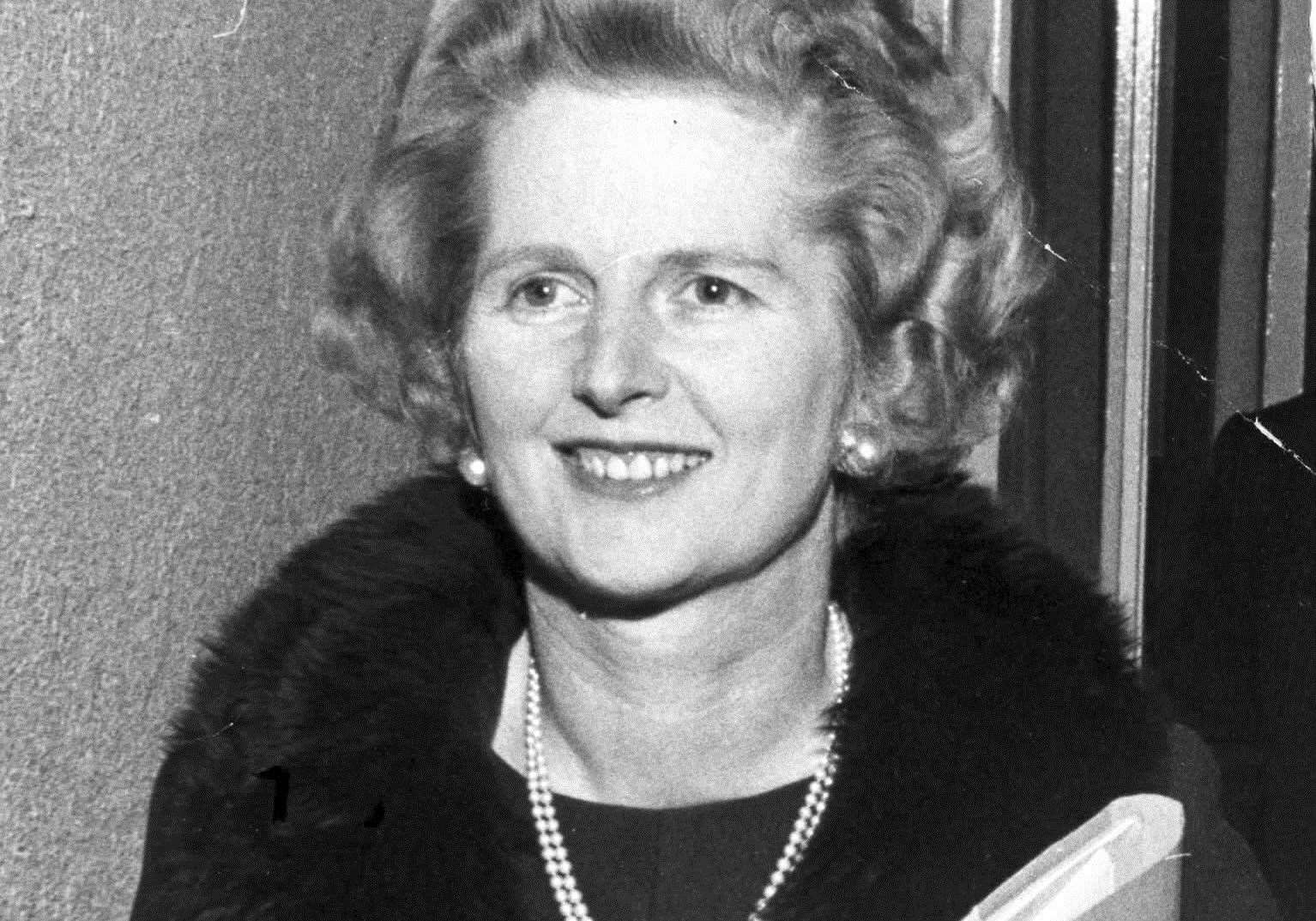 Prime Minister, Margaret Thatcher, on a visit to Ashford
