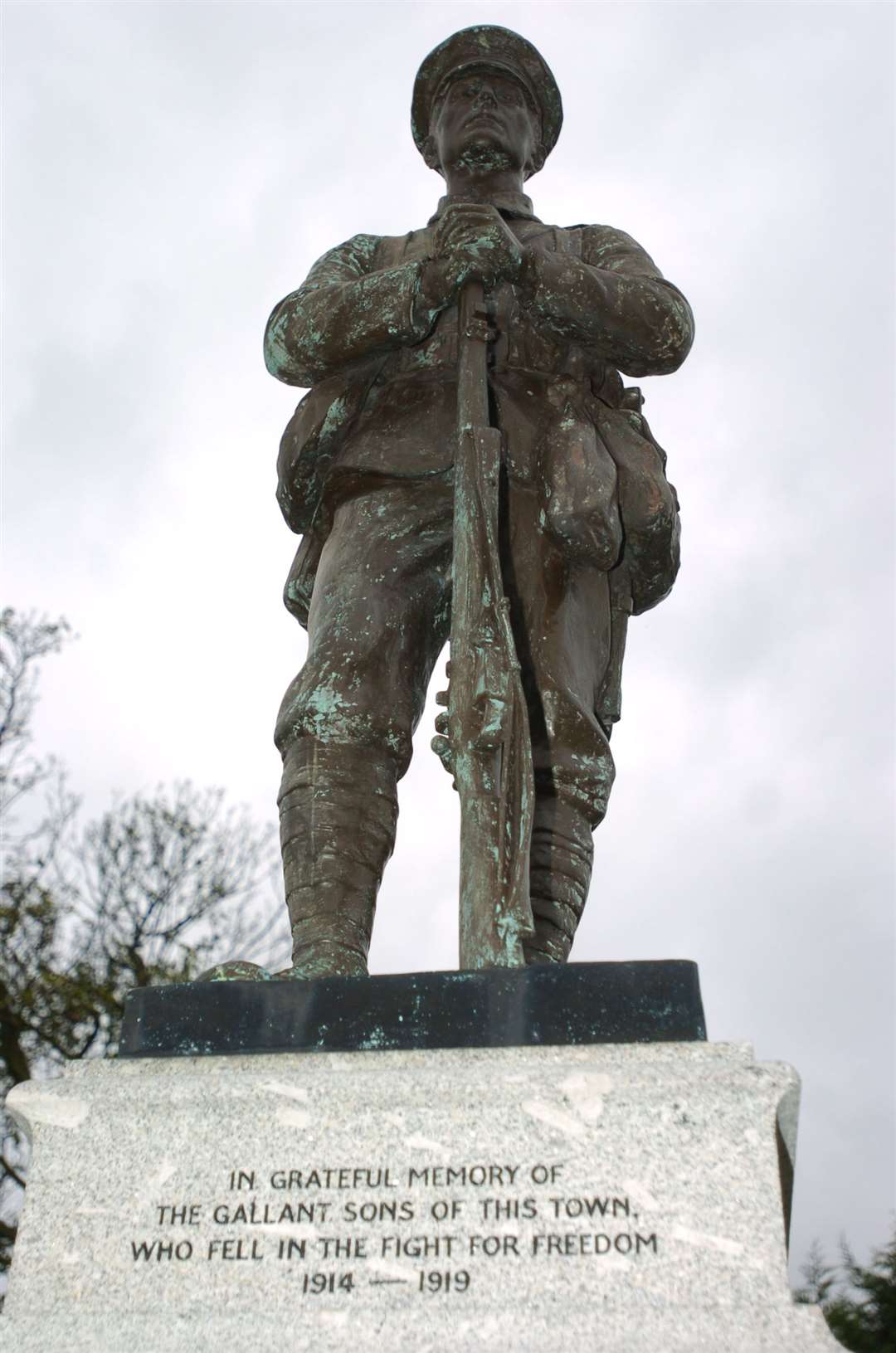 The War Memorial in Central Park, Dartford