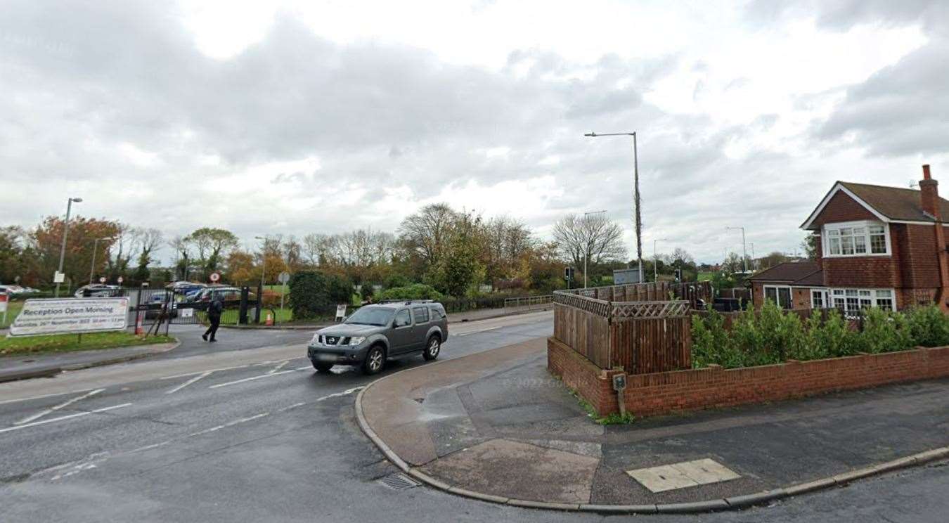 The junction outside the school on Westwood Road, Broadstairs where the crash happened. Picture: Google