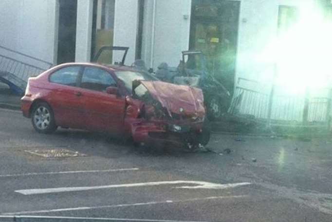 The accident involved two cars. Picture: Kent_999s
