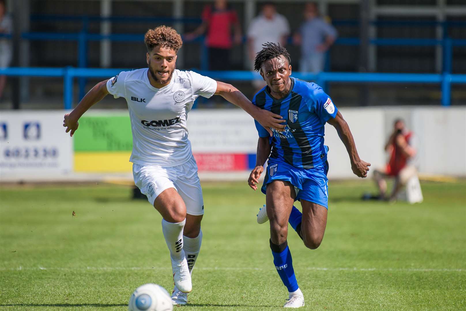 Dover's Josh Passley and Regan Charles-Cook. Picture: Alan Langley