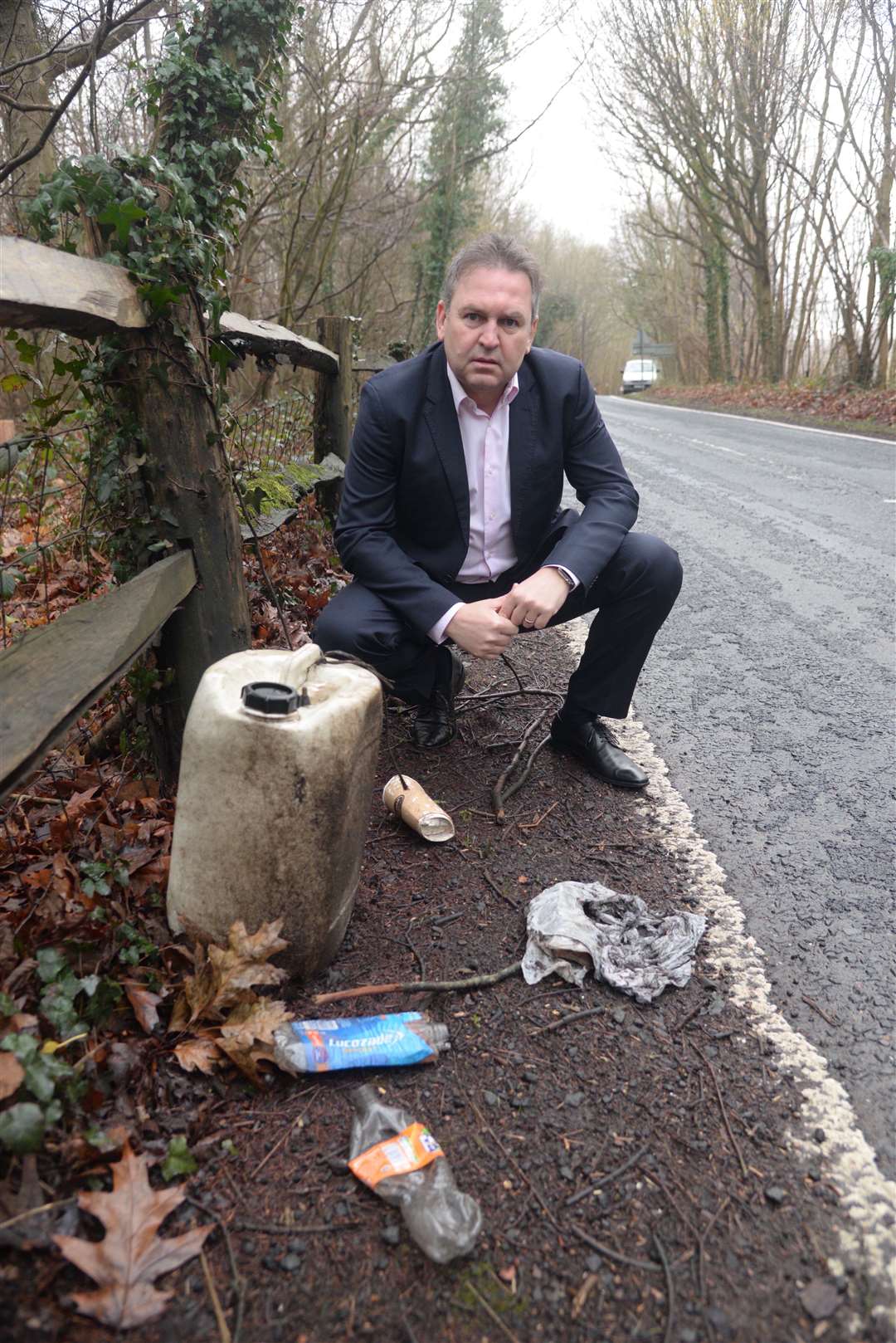 Danny Lucas is fed up with the amount of litter