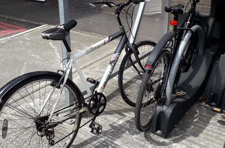 This is thought to be the thief's bike. It was left in the shed in place of the stolen bicycle