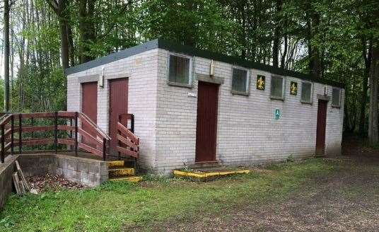 The toilet block at Hamlet Wood Scout Campsite in Stockett Lane, Coxheath. Picture: Beccy Martin