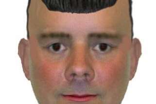 Police have released this E-fit picture of the suspect