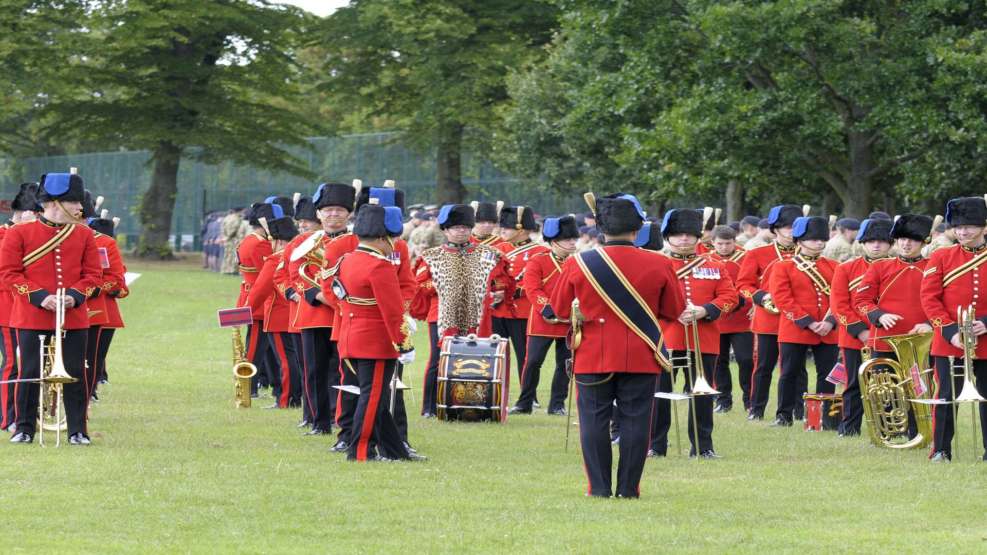 A military band in Gillingham
