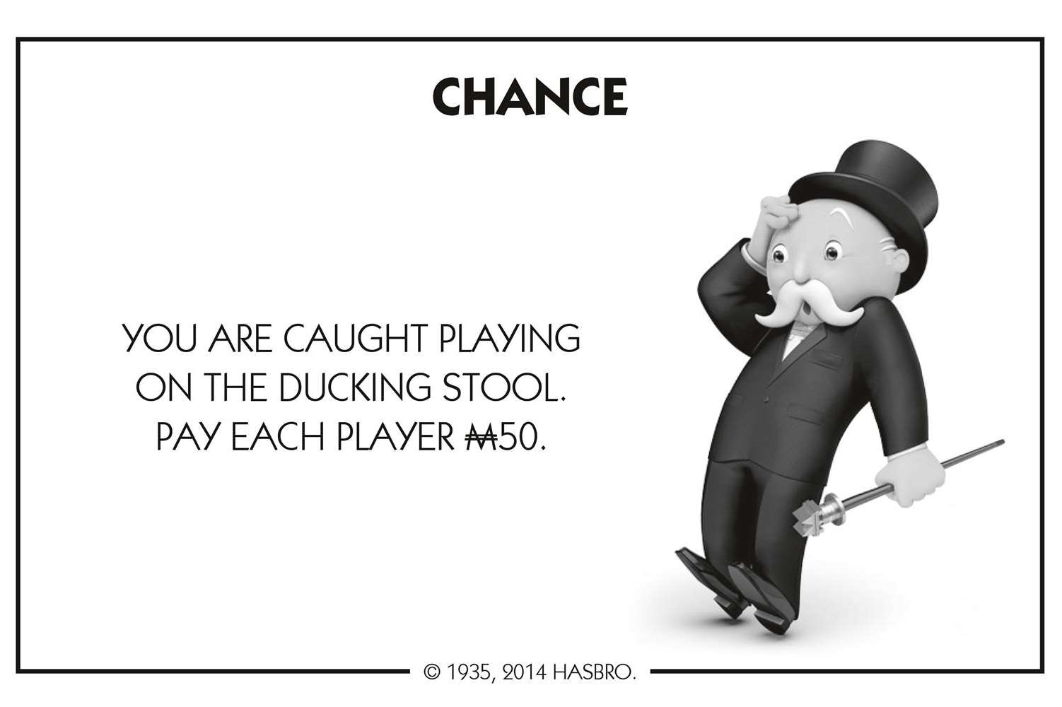 Even the chance cards have been adapted for the Canterbury version of Monopoly