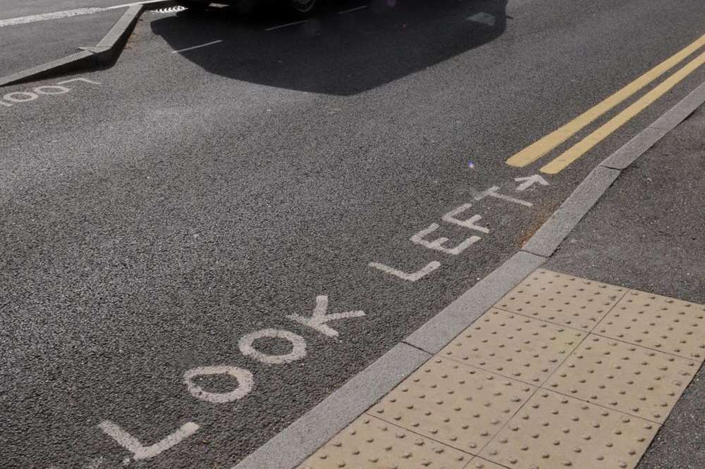 Clearly in Folkestone, left is right...