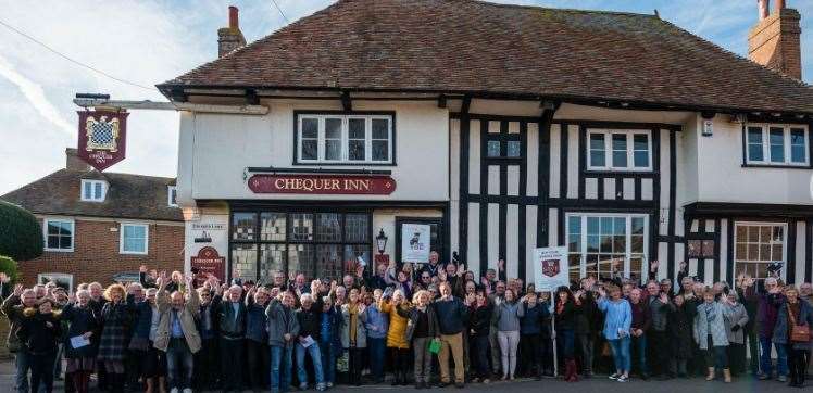 There was a huge celebration when the Chequer Inn was saved from redevelopment