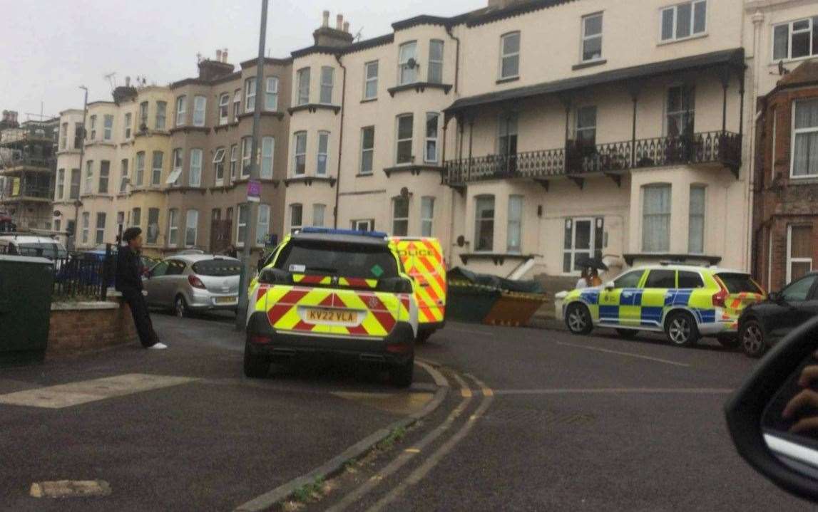 Sweyn Road in Cliftonville, Margate has been closed this morning. Picture: Jamie Horton