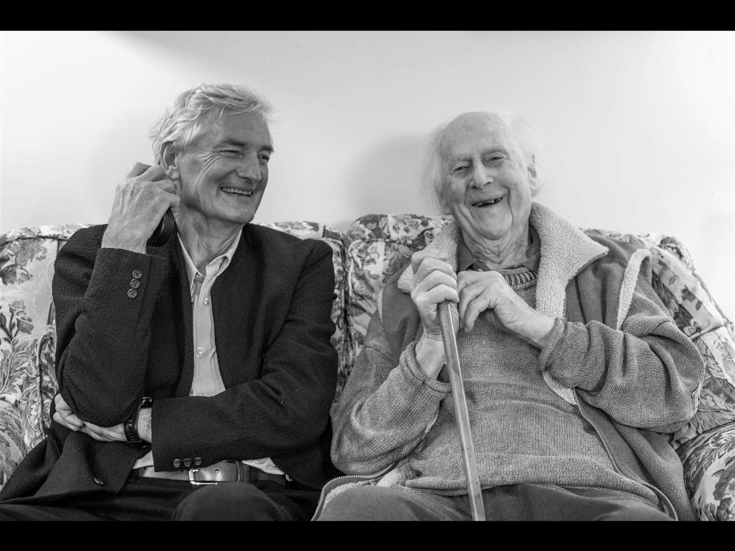 Sir James Dyson and the late Logie Bruce-Lockhart, who was headmaster of Gresham’s School when he allowed Sir James to continue his education there for free (Dyson/ PA)