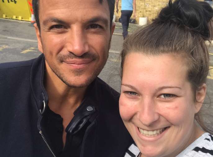Emma Cuthbert and Peter Andre