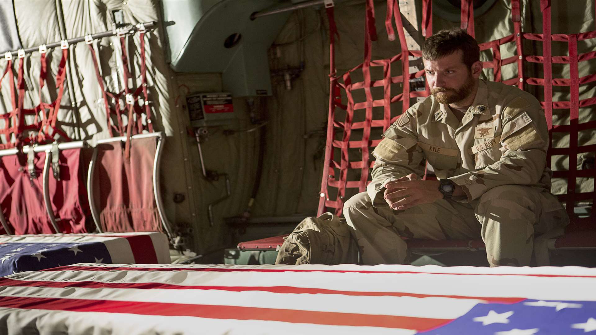 American Sniper, with Bradley Cooper as Chris Kyle. Picture: PA Photo/Keith Bernstein/Warner Bros