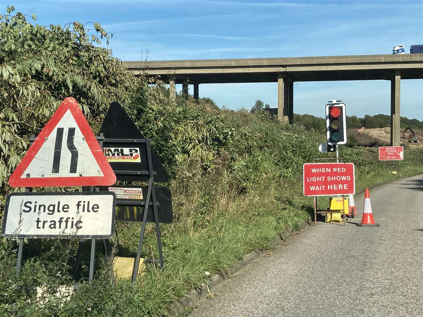 The A249 will be closed this weekend. Motorists will have to use the old Maidstone Road as a diversion