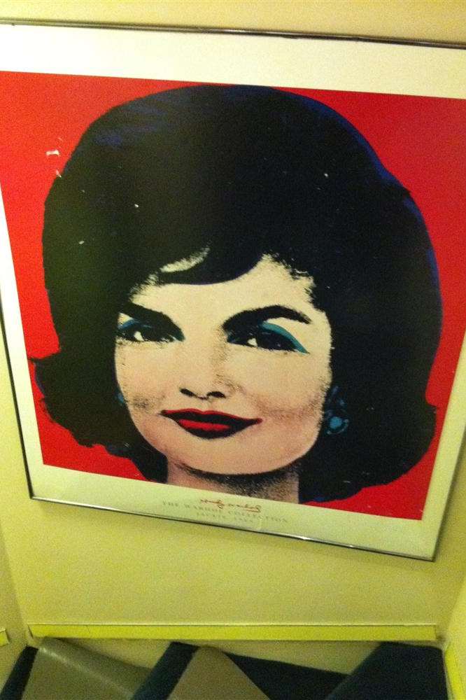 An iconic portrait of Jackie Onassis