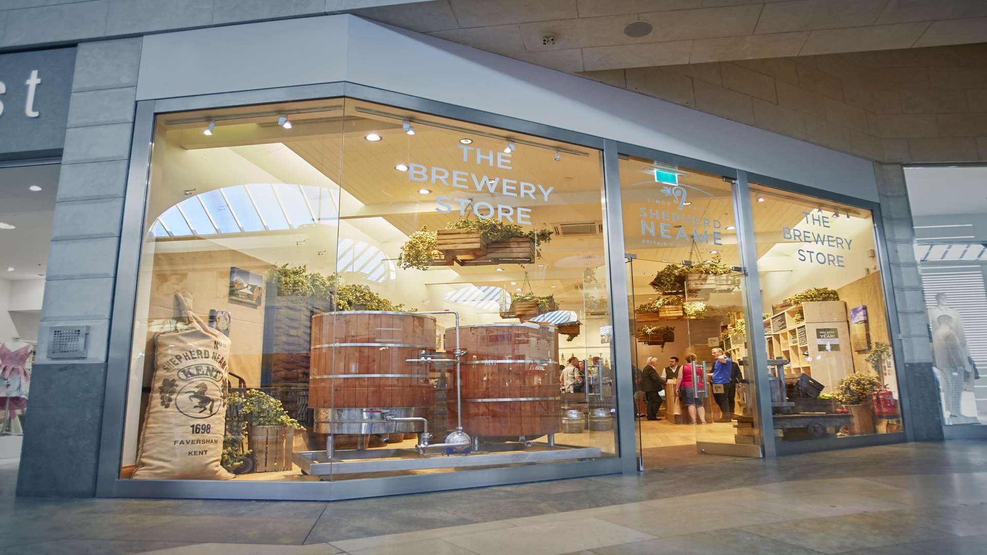 Shepherd Neame has opened a pop-up shop at Bluewater