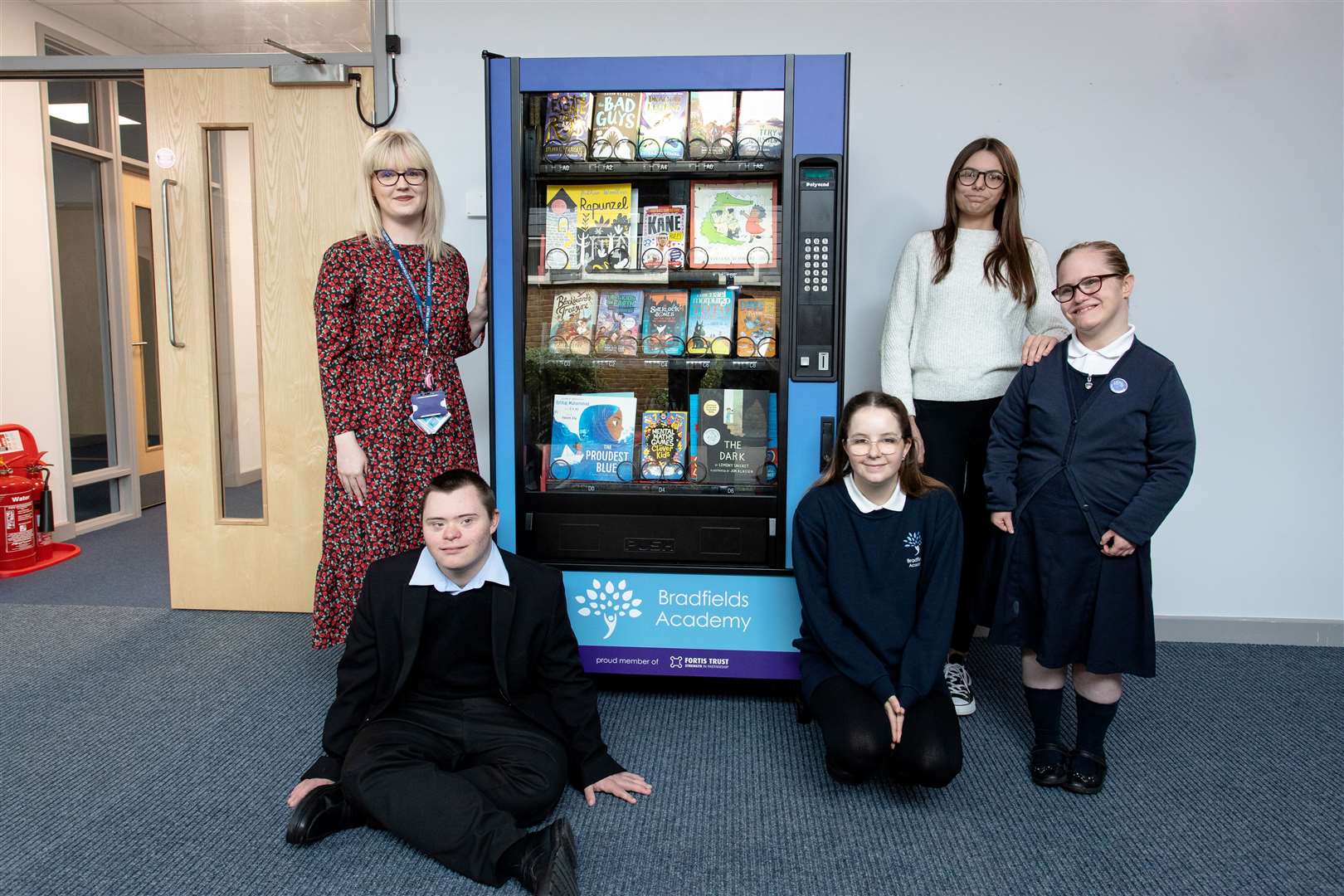 Bradfields Academy has introduced a book vending machine