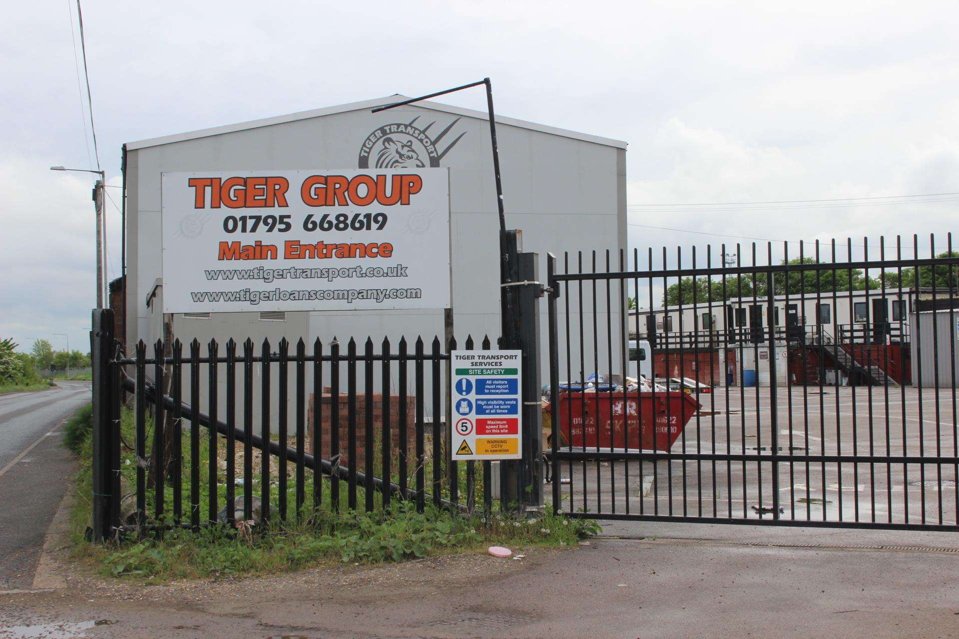 Shut gates at Tiger Group's West Minster depot