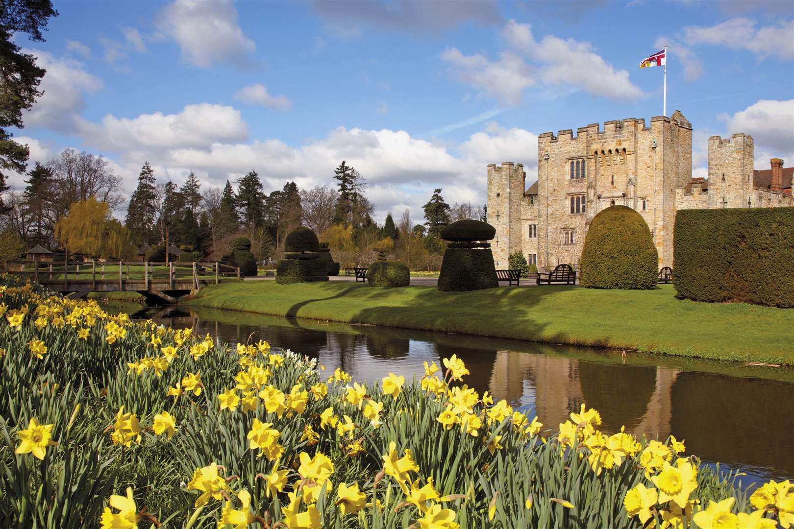 The spring flowers will be in bloom at Hever Castle. Picture: Hever Castle and Gardens
