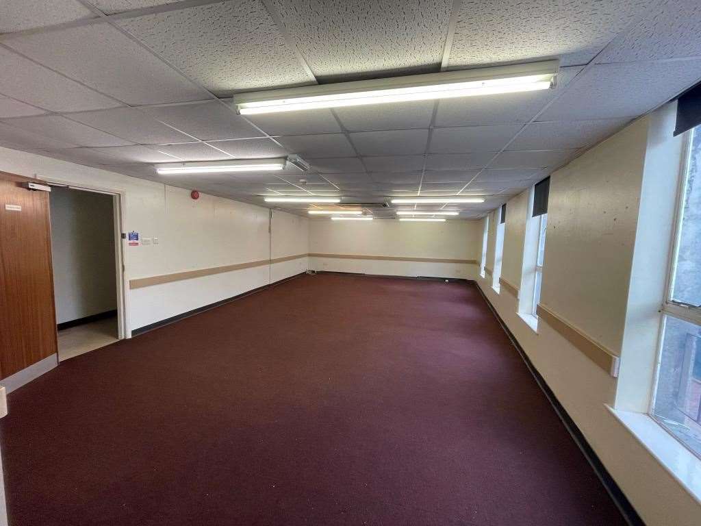 One of the office spaces inside the former Iceland in Sittingbourne High Street. Picture: Clive Emson
