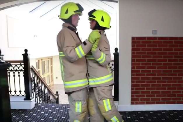 The video was made to mark the 30th anniversary of Dirty Dancing. Picture: Kent Fire and Rescue Service
