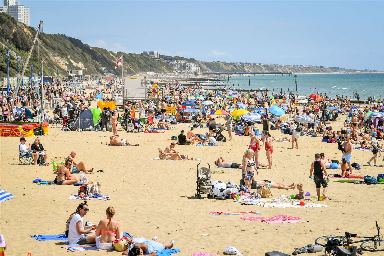 Day trippers have flocked to beaches across the country (Ben Birchall/PA)