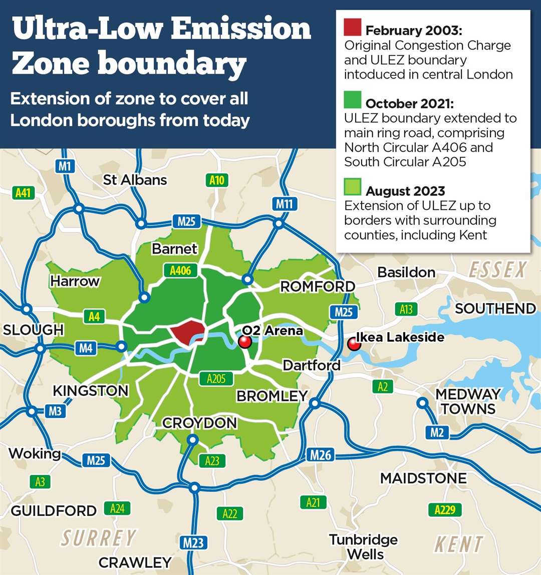 The ULEZ boundary has now extended to cover all London boroughs, as of August 29
