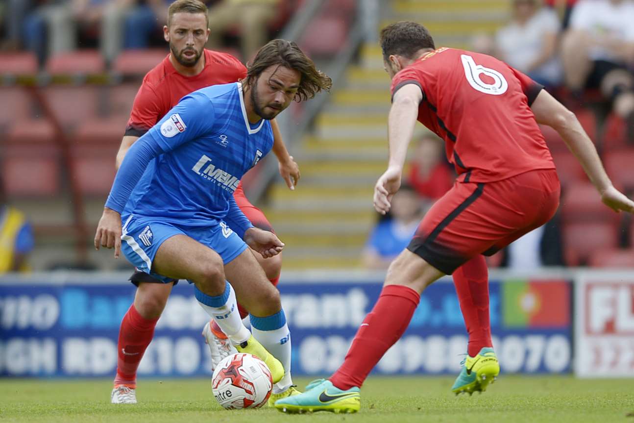 Bradley Dack could be in peak condition when Gills travel to Bolton on Monday Picture: Barry Goodwin