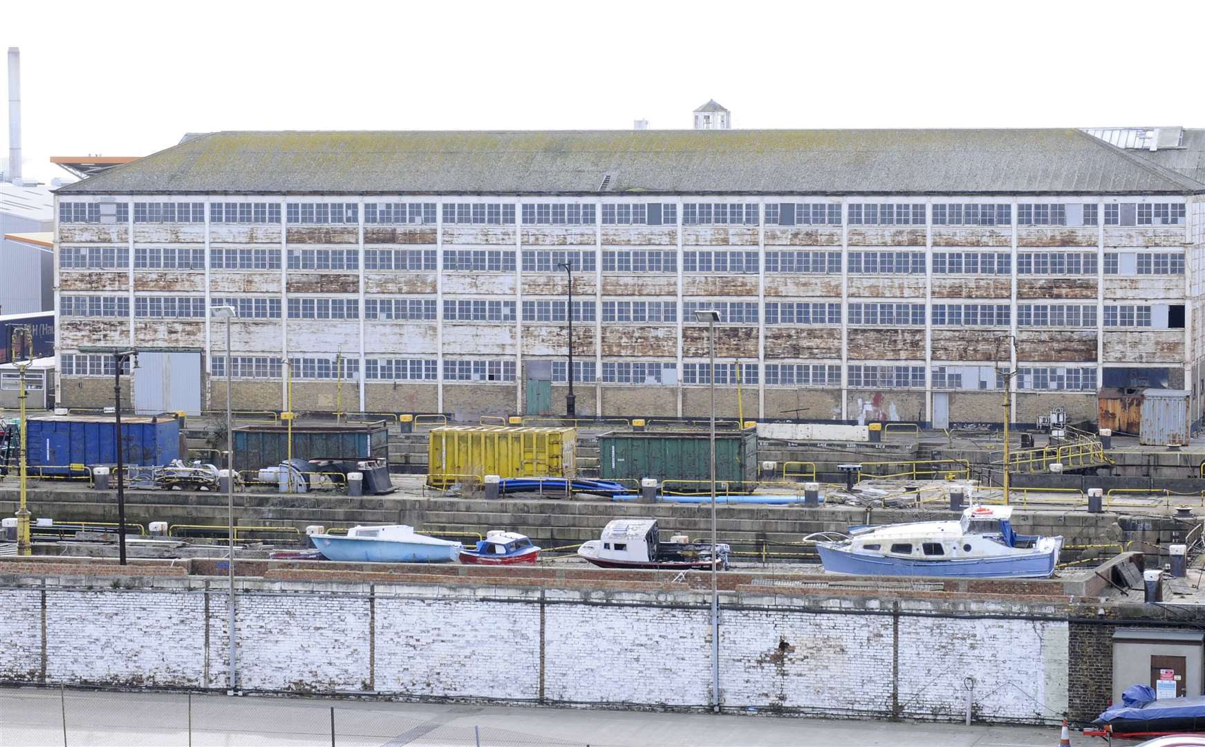 The Boat Store, one of the old HM Dockyard buildings at Sheerness and the first multi-storey building in the world with an all-metal frame, has been on the 'At Risk' register for more than 20 years