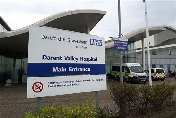 Darent Valley Hospital has increased its fire risk rating. Stock picture
