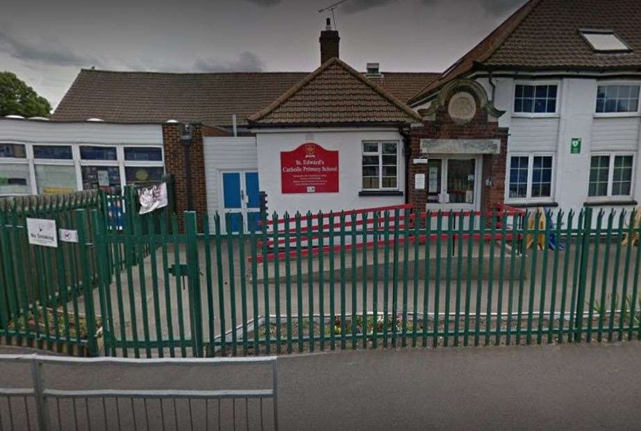 Pupils in Year 4, 6 and a breakfast club at St Edward's Catholic Primary School in Sheerness have been told to self-isolate. Picture: Google