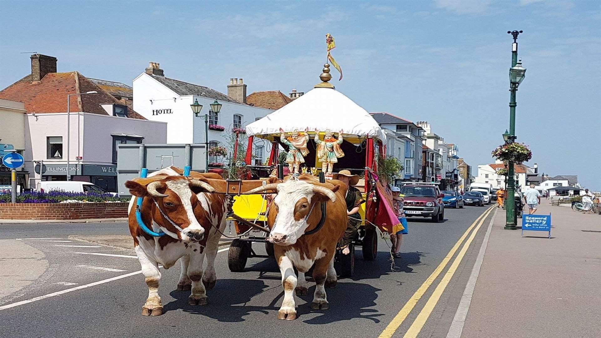 The Hare Krishna passing through Deal
