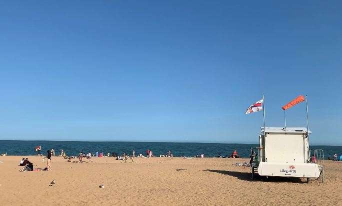 The family were enjoying a day out at Ramsgate beach when the incident happened