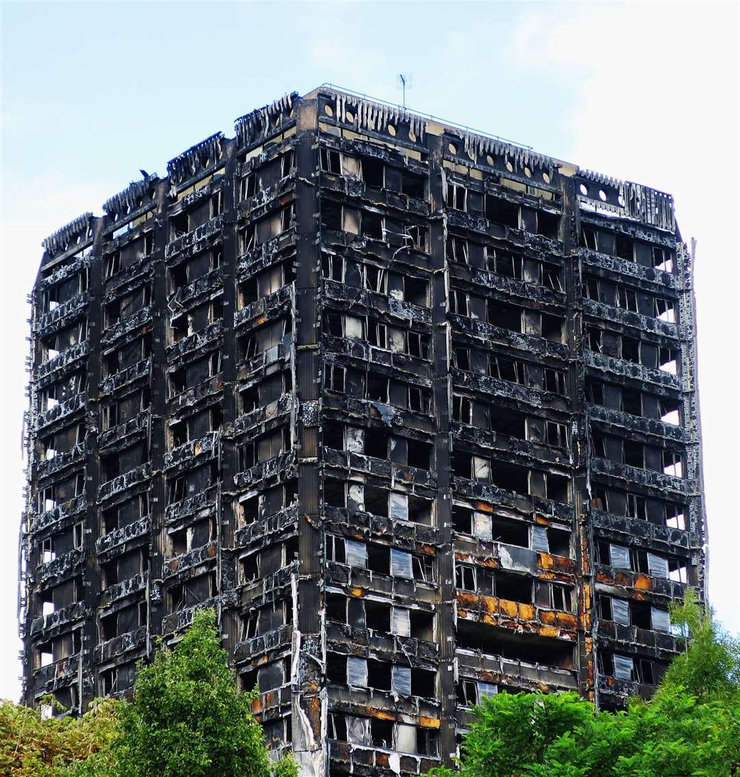 The remains of Grenfell Tower following the fire in June 2017 Picture: iStock/ Alex Donohue