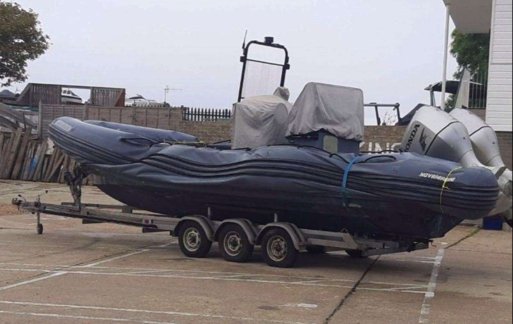 One of the small boats used for smuggling refugees. Picture: NCA