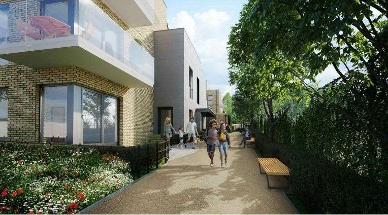 All 65 apartments - which range from one to three bedrooms, will be affordable housing. Picture: Clague Architects