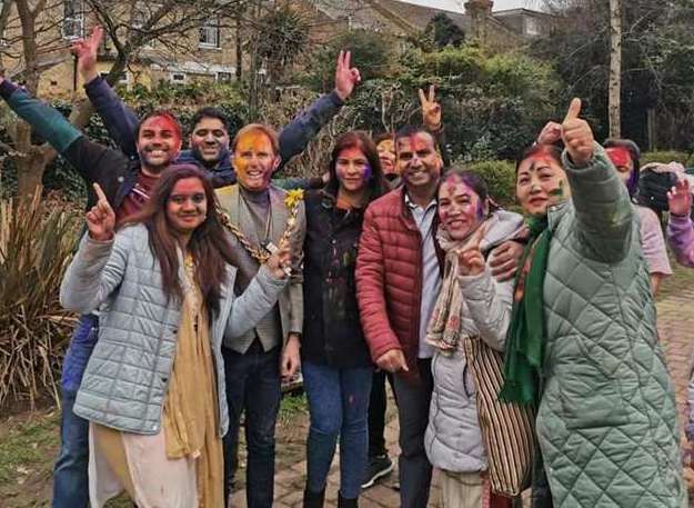 Last year's celebrations in Collis Millennium Green Park for Holi