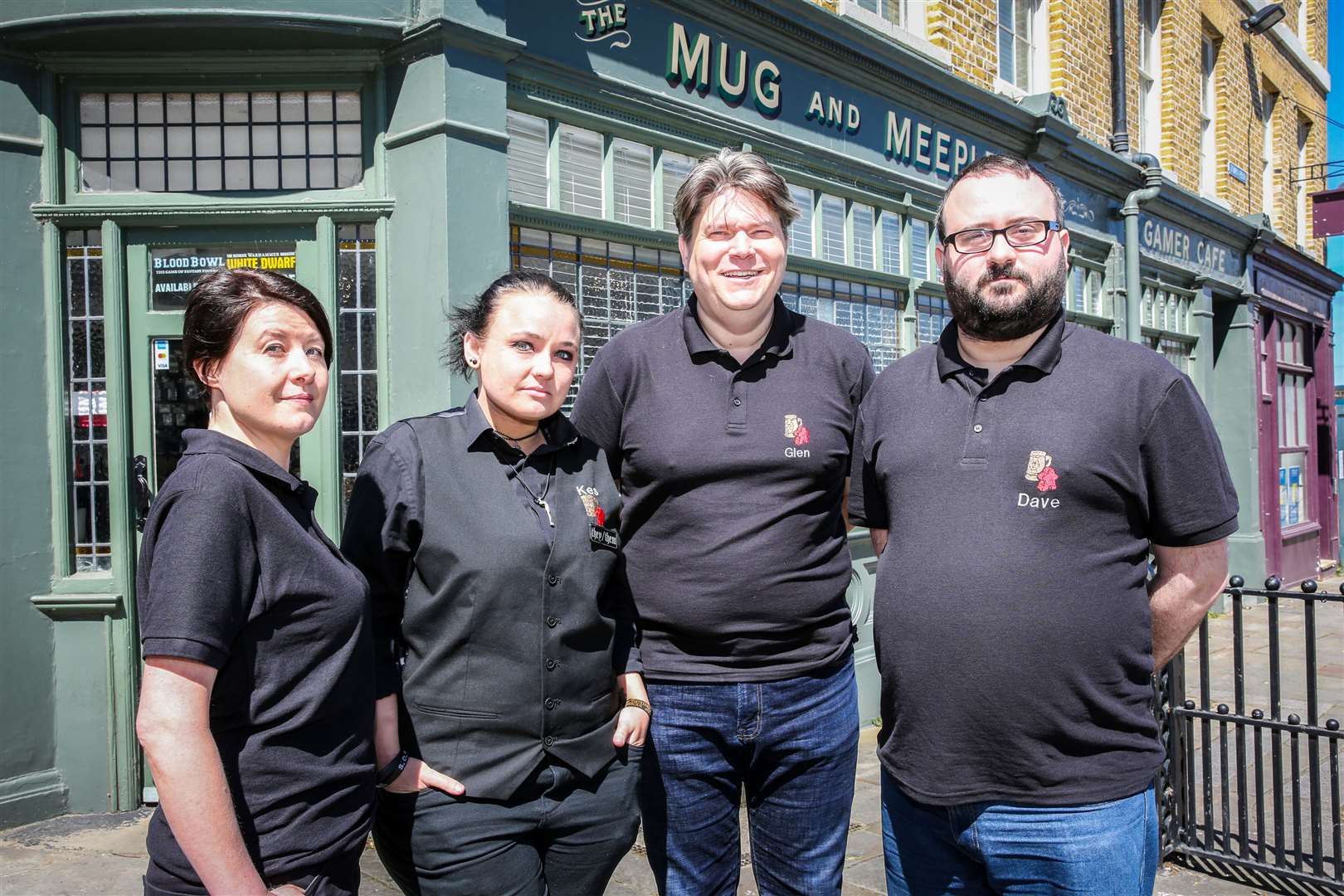 Staff of The Mug and Meeple in 2019. Picture: Matthew Walker