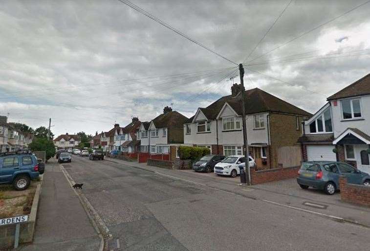 They were arrested in Orchard Road, Margate. Picture: Google Street View