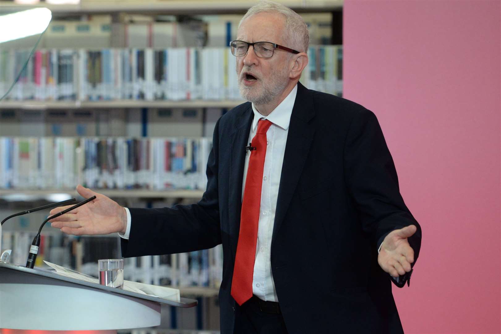 Jeremy Corbyn in Medway to launch the Labour manifesto ahead of the European elections. Picture: Chris Davey