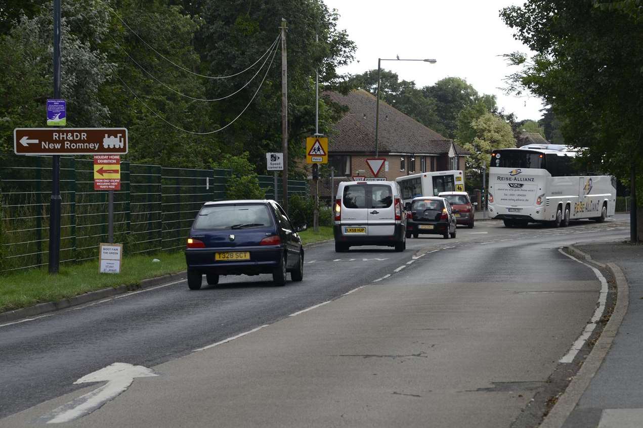 The A259 Dymchurch Road where the accident happened