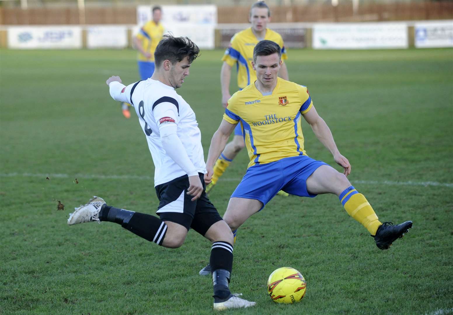 George Monger, pictured here playing for Faversham, is one of Ramsgate's new signings Picture: Tony Flashman