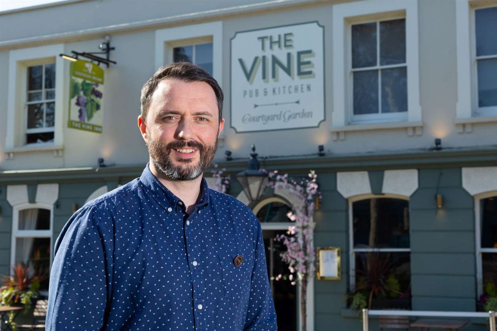 Fraser Thompson, manager of the Vine Inn in Tenterden, is a proud Scot. Picture: Shepherd Neame