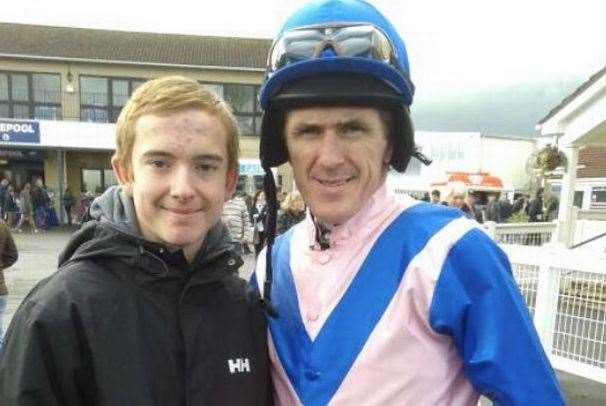 Keagan Kirkby, left, died in the accident at Charing racecourse