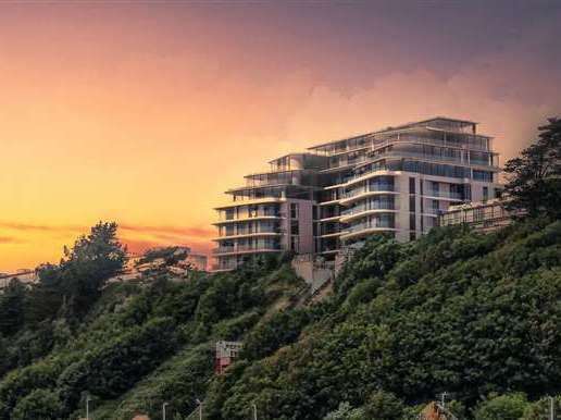 The sea-view flats are up for sale for as much as £935,000. Picture: Gustavia