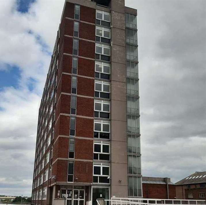 Chatham tower block, Anchorage House has been converted into flats for the homeless