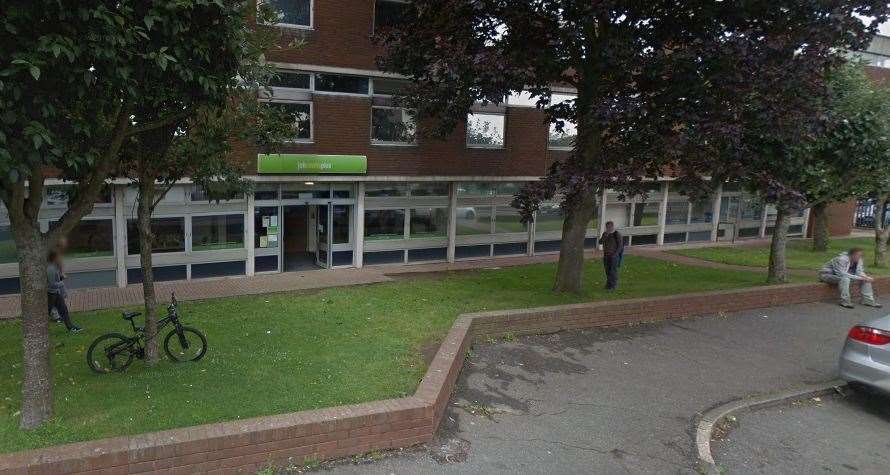 The incident occurred in September last year at Folkestone Jobcentre. Picture: Google