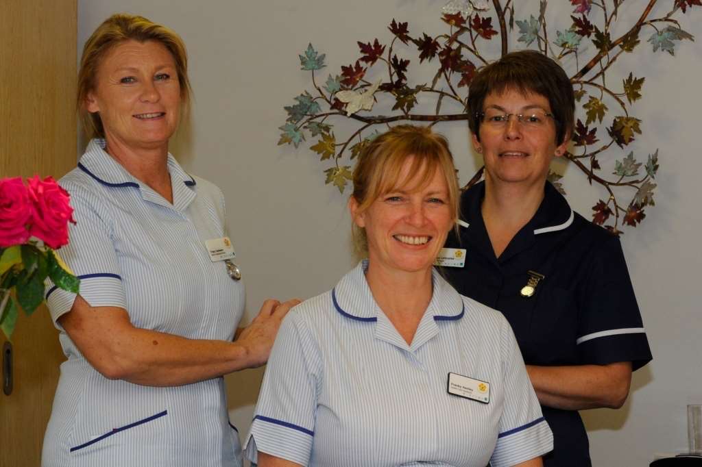 Nurses at the Heart of Kent Hospice's inpatient unit