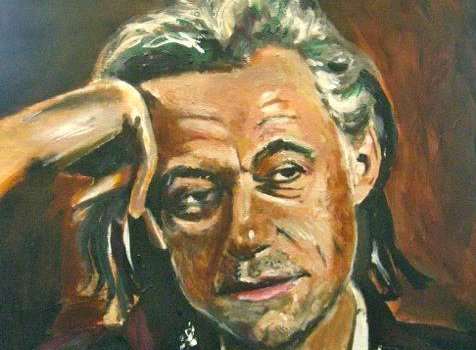 A painting of Bob Geldof