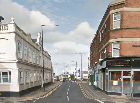 Northdown Road was partially closed after the accident. Picture: Google Street View